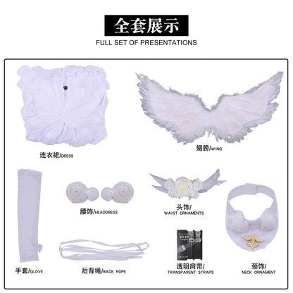 Azur Lane Janus White Rabbit's Promise Wedding Dress Cosplay Costumes