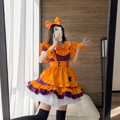 Waitress Plus Size Maid Outfit Halloween Fancy Cosplay Costume