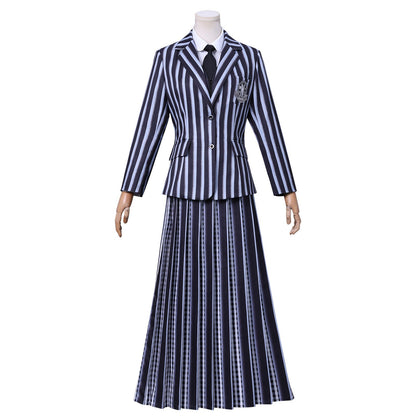 Wednesday 2 Addams Nevermore Academy Uniform Adult Kids Cosplay Costumes