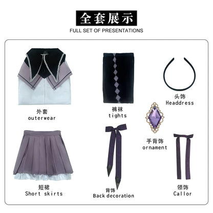Puella Magi Madoka Magica Akemi Homura Combat Suit Cosplay Costumes