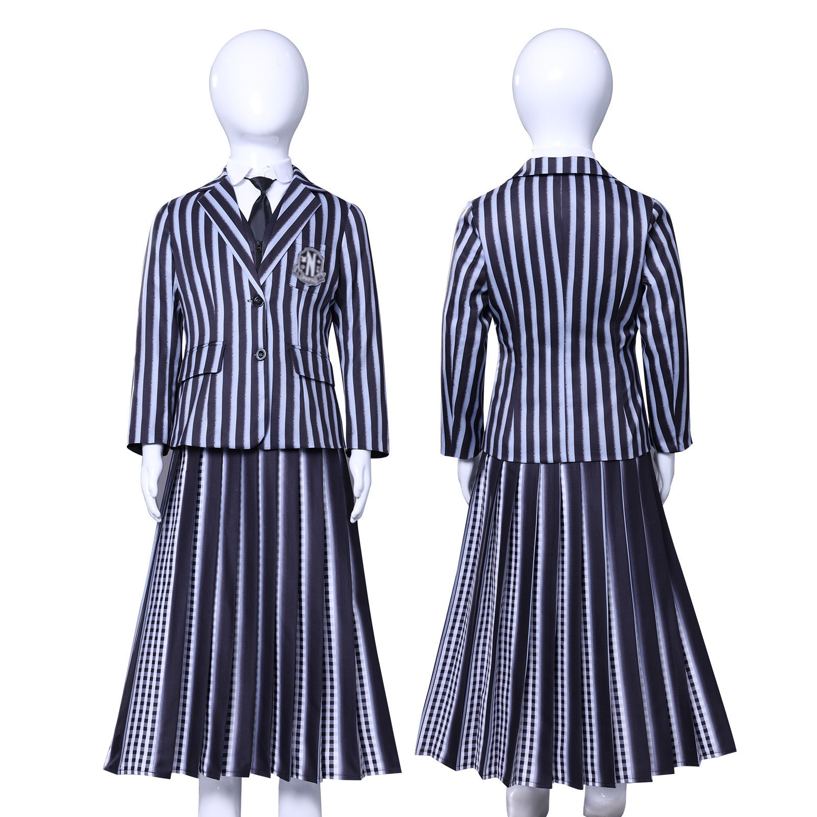 Wednesday 2 Addams Nevermore Academy Uniform Adult Kids Cosplay Costumes
