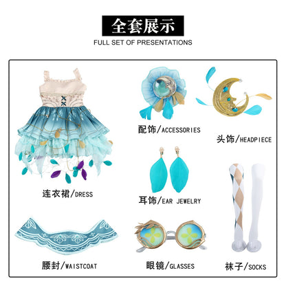 Identity V Dancer Margaretha Zelle Drifting Moonlight Cosplay Costume