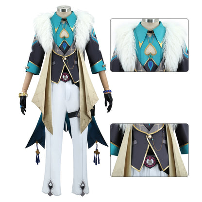 Honkai: Star Rail Aventurine Fullset Glasses Watch Cosplay Costumes