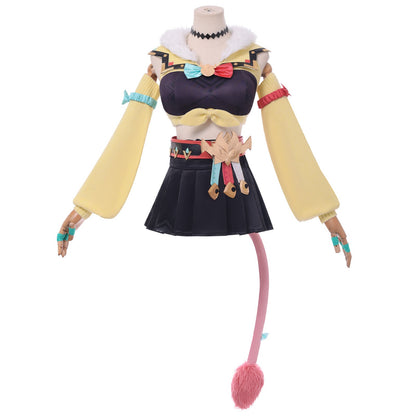 Genshin Impact Varesa Shirt Skirt Tail Fullset Cosplay Costumes