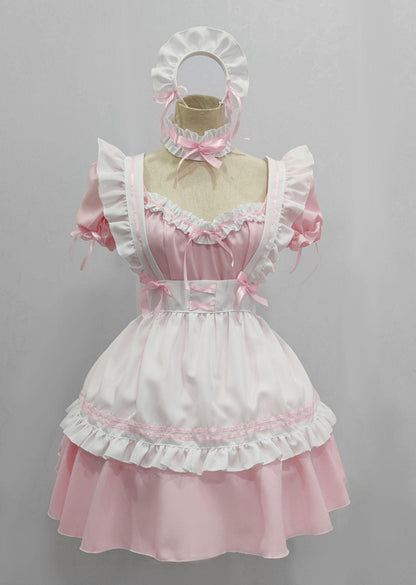 Miracle Nikki Pink Maid Outfit Fancy Dress Anime Cosplay Costume