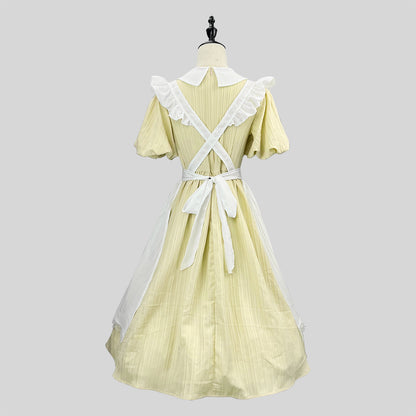 Classic Maid Outfit Long Dress Plus Size Crossdress Cosplay Costume