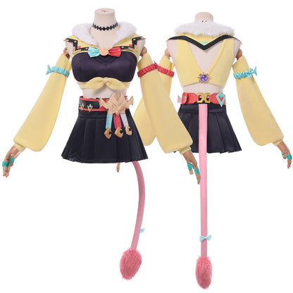 Genshin Impact Varesa Shirt Skirt Tail Fullset Cosplay Costumes