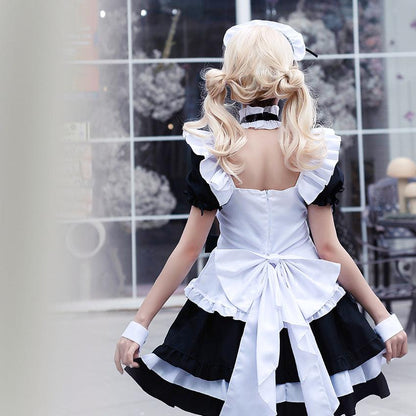 Miracle Nikki Black White Maid Outfit Dress Game Cosplay Costume