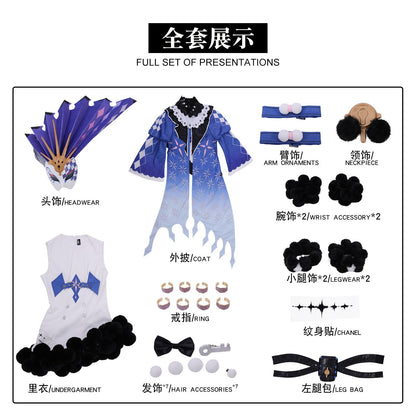 Wuthering Waves Roccia Fool's Troupe Box Stage Cosplay Costumes