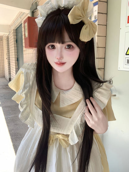 Classic Maid Outfit Long Dress Plus Size Crossdress Cosplay Costume