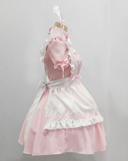 Miracle Nikki Pink Maid Outfit Fancy Dress Anime Cosplay Costume