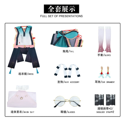 Game Wuthering Waves Zhezhi Full Set Outfit Cosplay Costumes