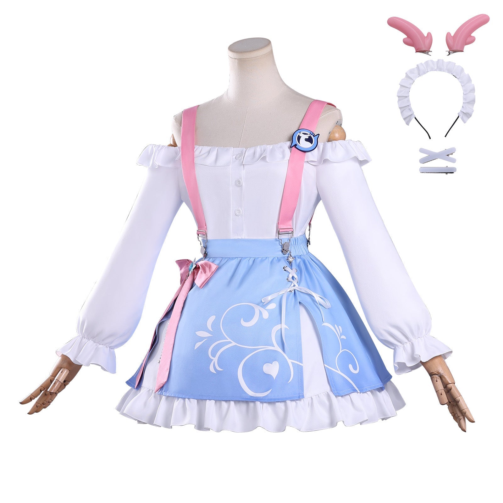 Game Honor of Kings X Luckin Yao Deerie Full Set Cosplay Costumes