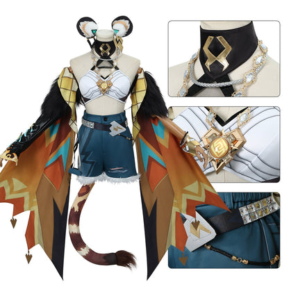 Genshin Impact Xilonen Natlan Ardent Flames Forge The Soulâ€?Cosplay Costumes