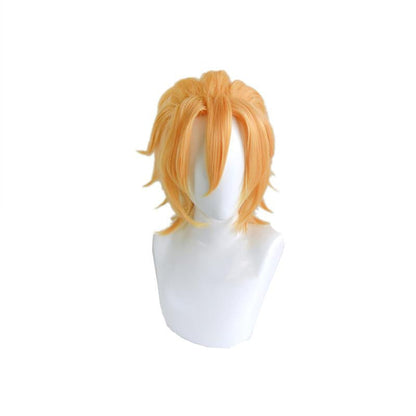 JoJo's Bizarre Adventure Golden Wind Pannacotta Fugo Blond Cosplay Wigs