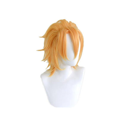 JoJo's Bizarre Adventure Golden Wind Pannacotta Fugo Blond Cosplay Wigs