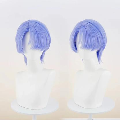 omgcos Panty & Stocking with Garterbelt Polyester Polyurethane Blue Pink Cosplay Wig