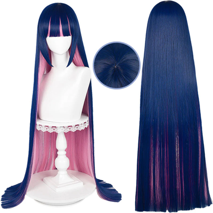 omgcos Panty & Stocking with Garterbelt Stocking Long Blue Cosplay Wig