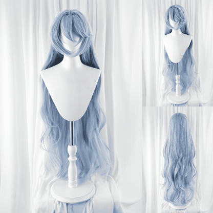 Ready To Ship EVA Rei Blue Long Curly Cosplay Wigs