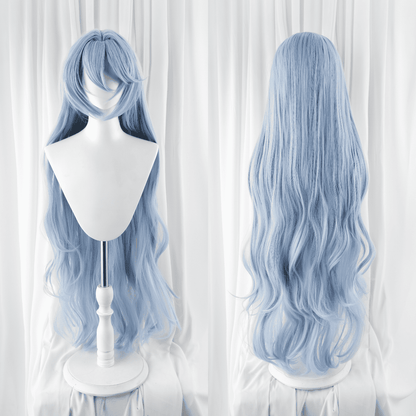 Ready To Ship EVA Rei Blue Long Curly Cosplay Wigs