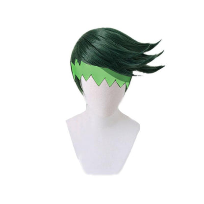 JoJo's Bizarre Adventure Diamond is Unbreakable Rohan Kishibe Short Green Cosplay Wigs