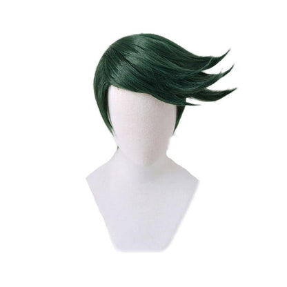JoJo's Bizarre Adventure Diamond is Unbreakable Rohan Kishibe Short Green Cosplay Wigs
