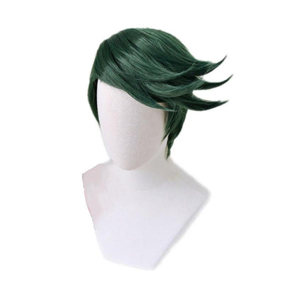 JoJo's Bizarre Adventure Diamond is Unbreakable Rohan Kishibe Short Green Cosplay Wigs