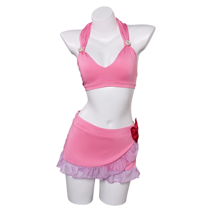 omgcos Aerith Swimwear FF7 Pink Look