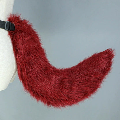 omgcos Anime Fox Tail Cosplay Props Fur Tail 11 Colors