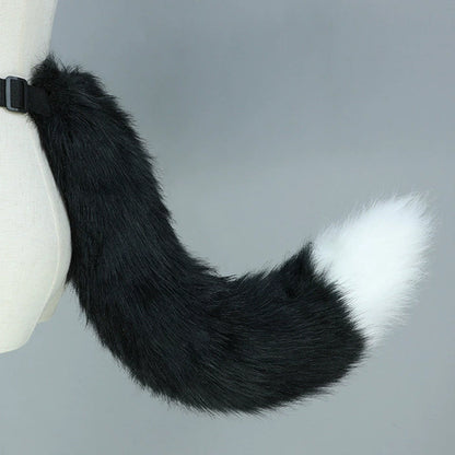 omgcos Anime Fox Tail Cosplay Props Fur Tail 11 Colors