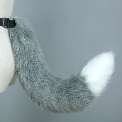 omgcos Anime Fox Tail Cosplay Props Fur Tail 11 Colors