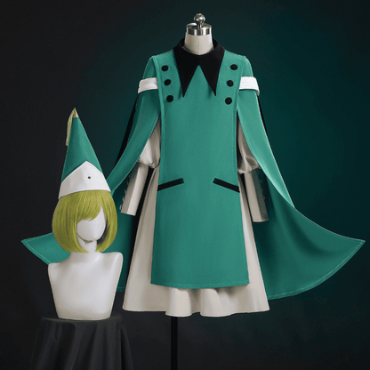 omgcos Anime Witch Hat Coco Green Cloak Cosplay Costume