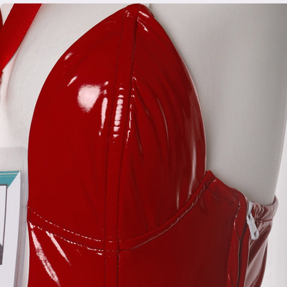 omgcos Azur Lane Taihou Red Bunny Bodysuit Sexy Cosplay Costume