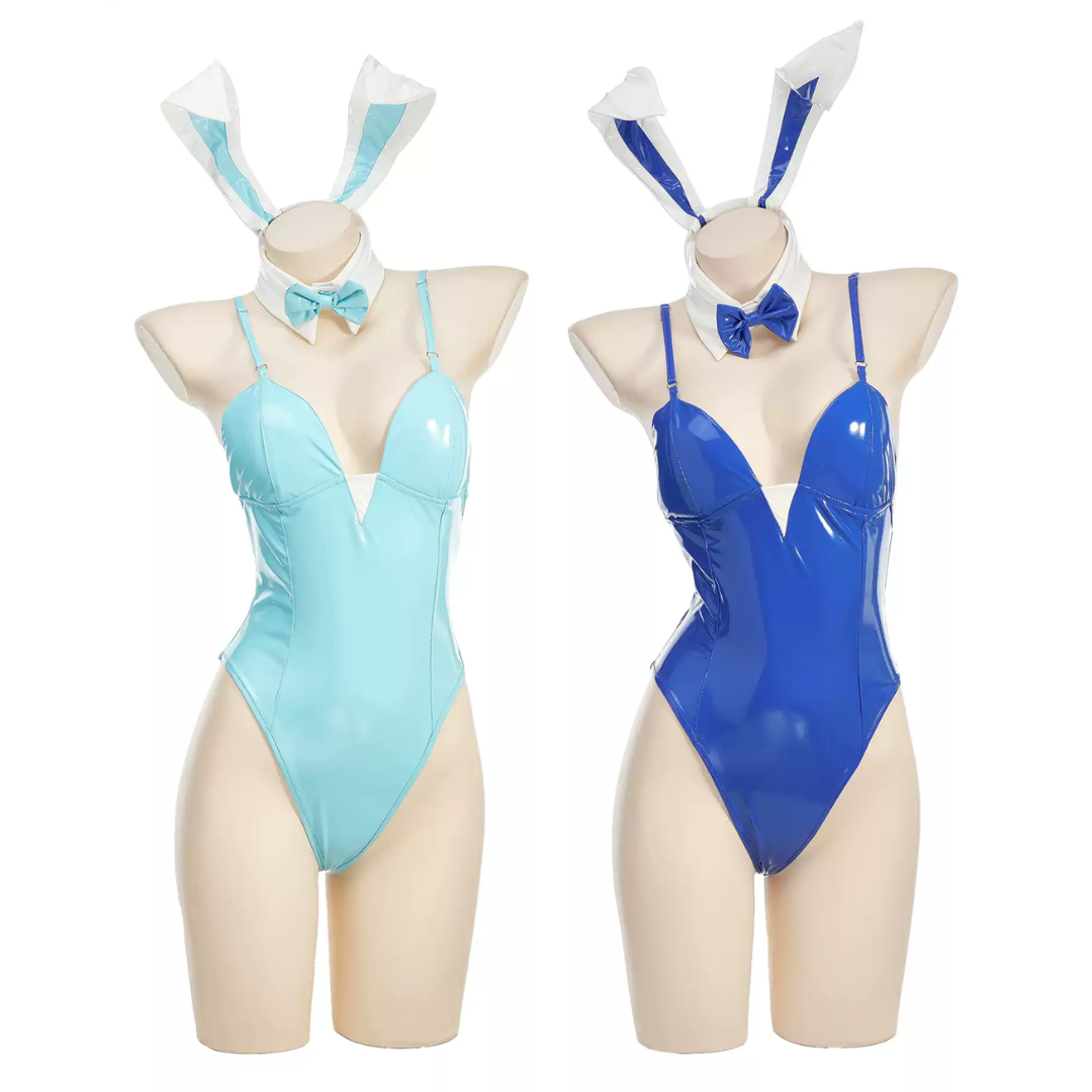 omgcos Blue Archive Blue Bunny Bodysuit Sexy Cosplay Costume