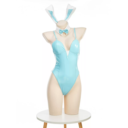 omgcos Blue Archive Blue Bunny Bodysuit Sexy Cosplay Costume