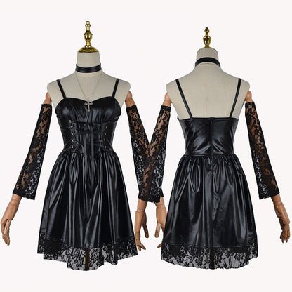 omgcos Death Note Misa Amane Cosplay Costume Black Lace Set