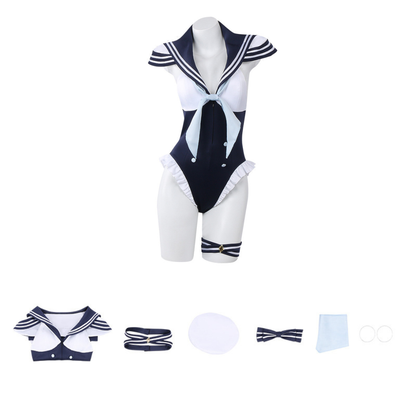omgcos Dress Up Doll Kitagawa Navy Style Swimsuit Anime Cosplay Costume
