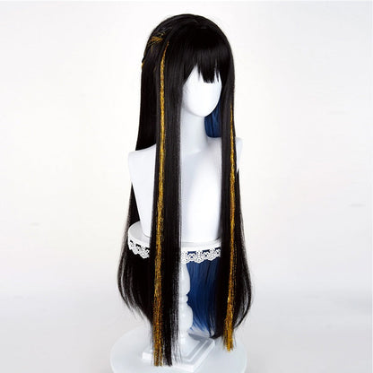 omgcos Game Honkai: Star Rail Constance 90cm Mixed Black Cosplay Wig