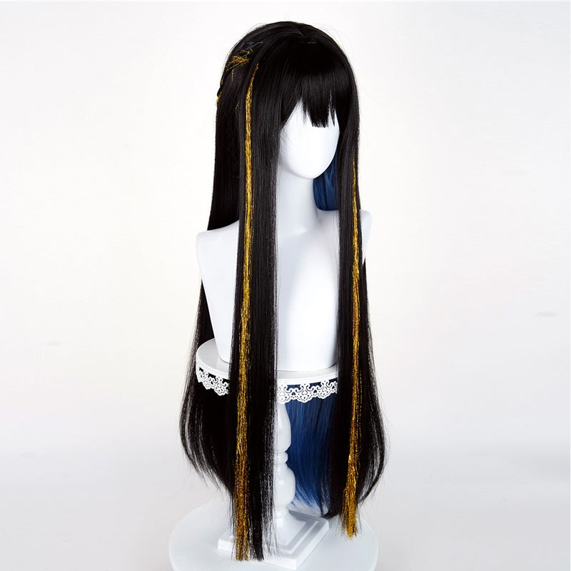 omgcos Game Honkai: Star Rail Constance 90cm Mixed Black Cosplay Wig