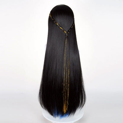 omgcos Game Honkai: Star Rail Constance 90cm Mixed Black Cosplay Wig