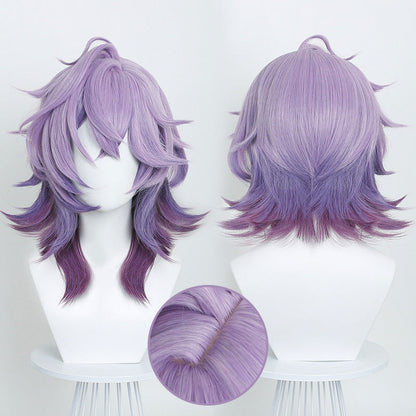 omgcos Genshin Impact Durin 40cm Mixed Purple Cosplay Wig