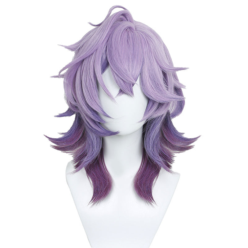 omgcos Genshin Impact Durin 40cm Mixed Purple Cosplay Wig