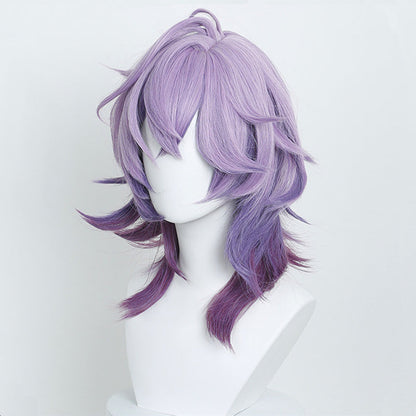 omgcos Genshin Impact Durin 40cm Mixed Purple Cosplay Wig
