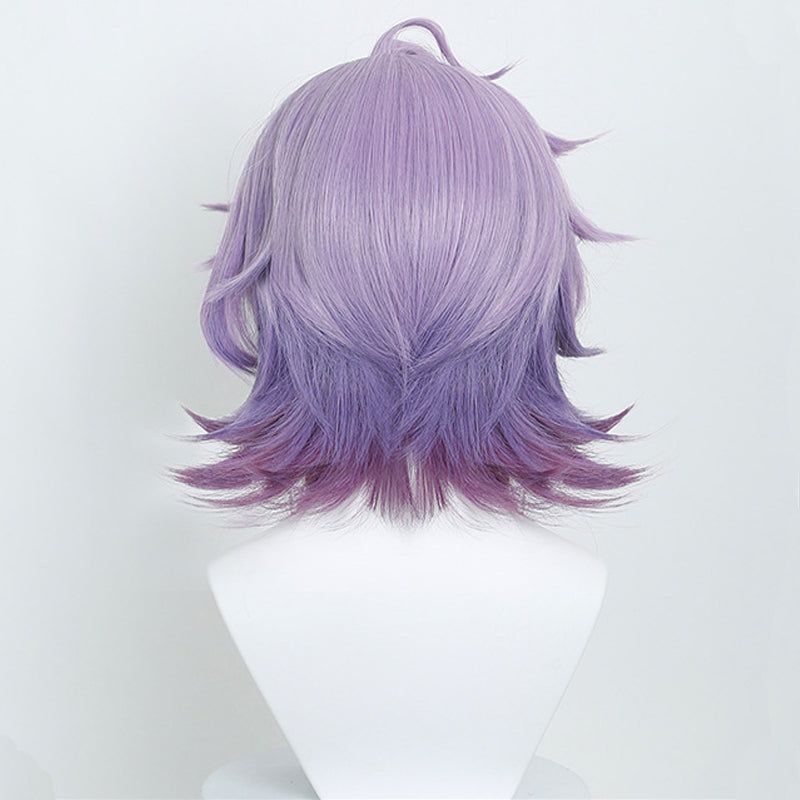 omgcos Genshin Impact Durin 40cm Mixed Purple Cosplay Wig