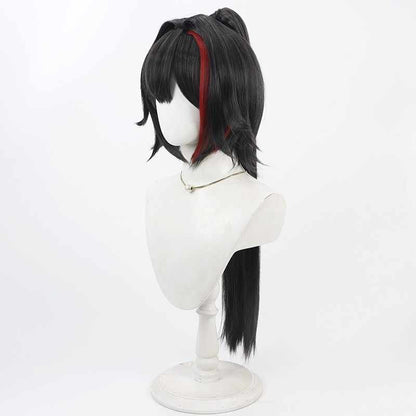 omgcos Goddess of Victory: Nikke Bay Black Mixed Red Cosplay Wig