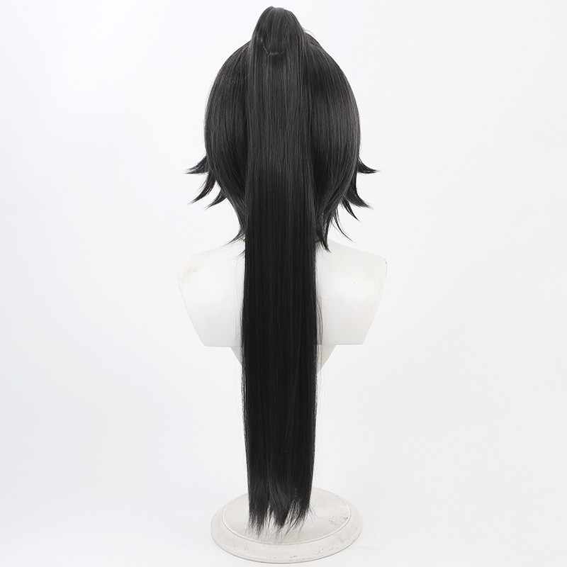 omgcos Goddess of Victory: Nikke Bay Black Mixed Red Cosplay Wig