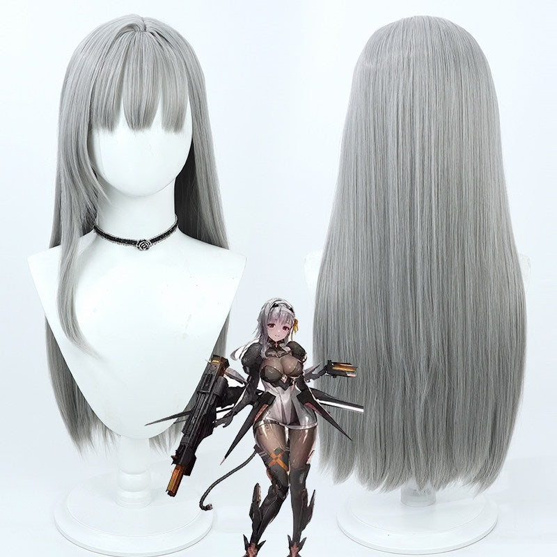 omgcos Goddess of Victory: Nikke Modernia Long Gray Cosplay Wig