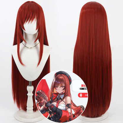 omgcos Goddess of Victory: Nikke Rapi Long Red Cosplay Wig