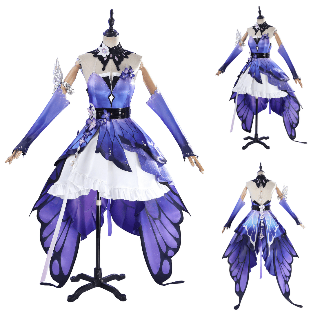 omgcos Honkai Star Rail Castorice Butterfly Cosplay Costume