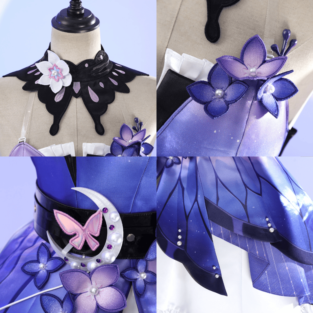 omgcos Honkai Star Rail Castorice Butterfly Cosplay Costume